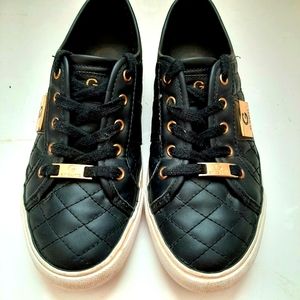 GG BACKER2  Quilted Black Sneakers